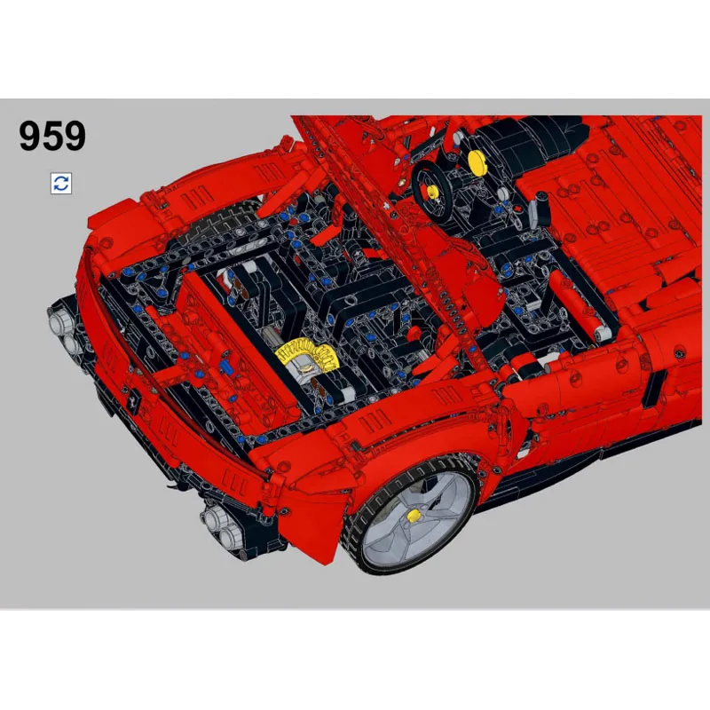

MOC-160768 Новый культовый суперкар 90-х годов, гоночные блоки, модель 3587, детали • MOC, креативные строительные блоки для мальчиков и детей на день рождения, игрушка в подарок