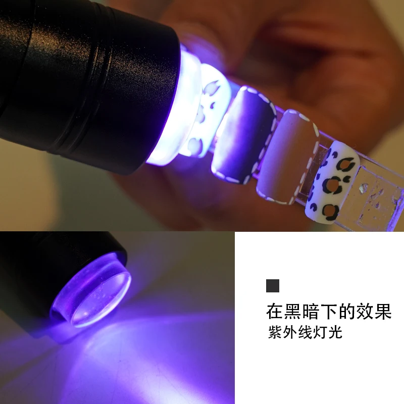 ミニUV LEDネイルドライヤー,ジェルネイルドライヤー,懐中電灯,ポータブル,速乾性,マニキュアアクセサリー,12ビーズ,1個