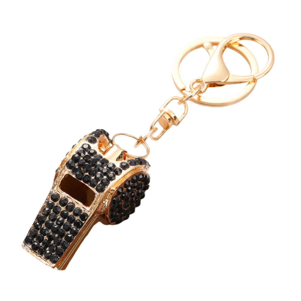 

Роскошный брелок-свисток со стразами, креативный водонепроницаемый свисток-подвеска, блестящий модный свисток для судьи, подарок для девушки