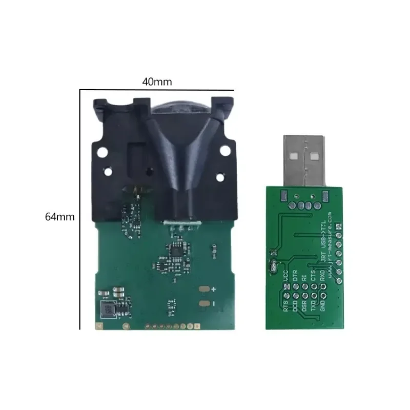 

20HZ Optical Sensor Chip Rangefinder 100m La ser Distance Measuring De vice with TX RX for Industrial Monitoring Equipment