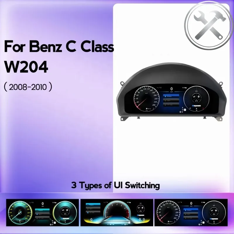 

MEKEDE LINUX System HD LCD Digital Cluster Dashboard Auto Electronics Virtual Screen Speedometer Auto Parts for C Class W204 2