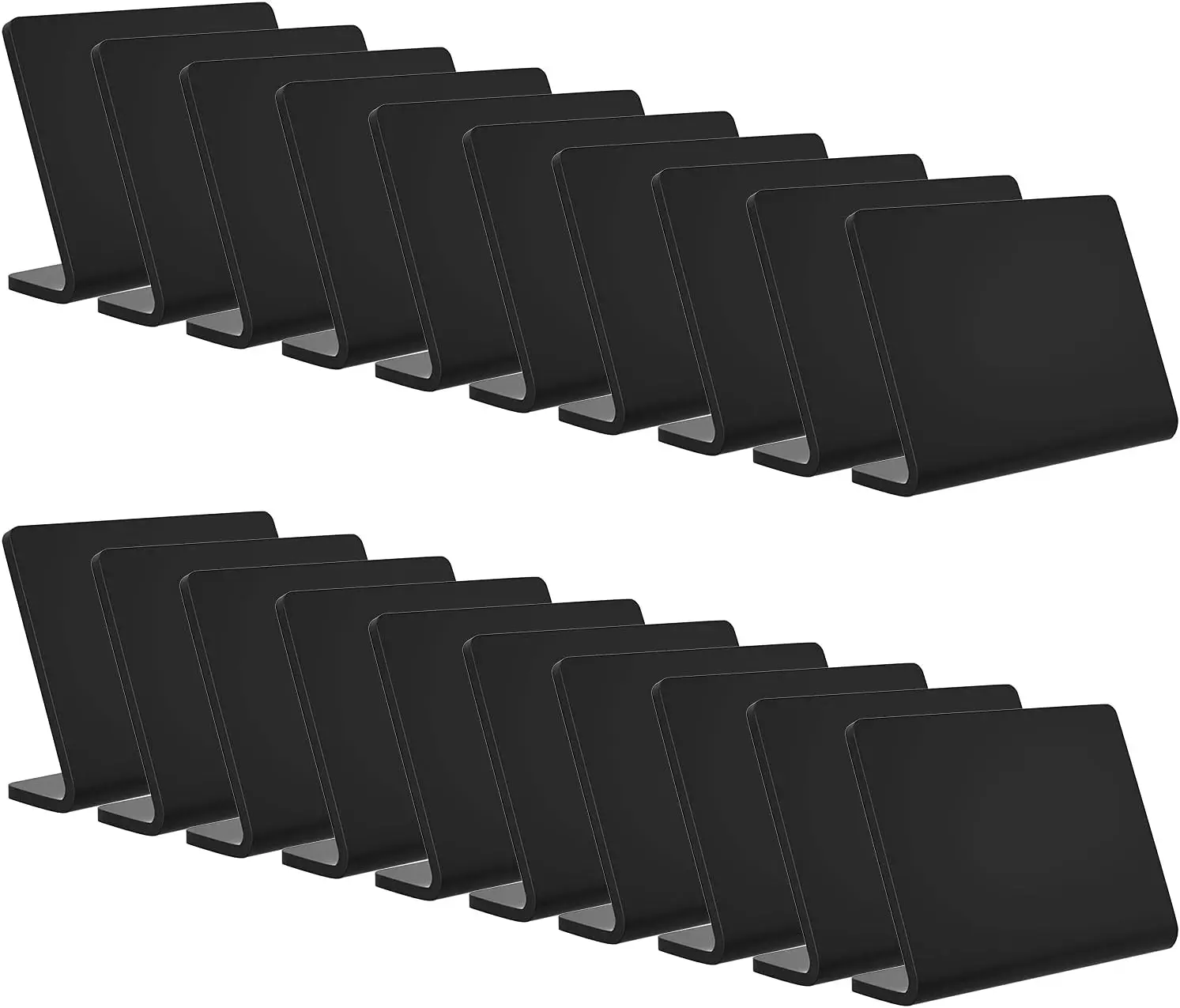 

20 Acrylic Mini Chalkboard Signs for Food, Small Tabletop Buffet Chalkboards for Bakery, Weddings, Party, Reusable