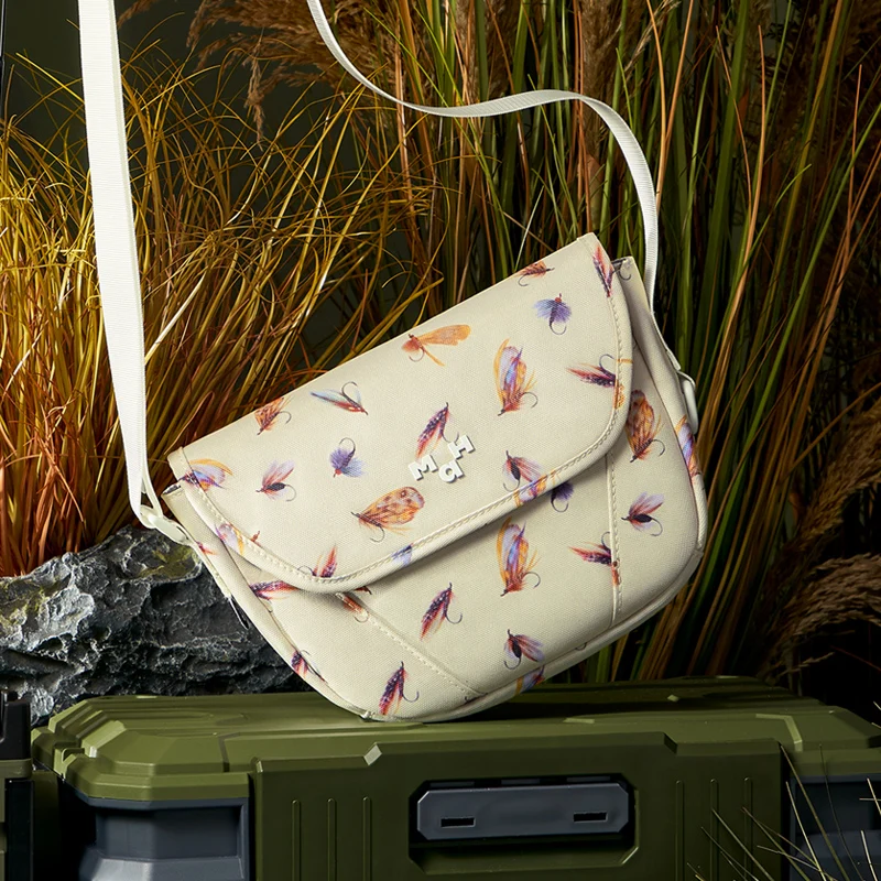 [Fly Fishing Series] MAH printed Leisure Travel Shopping Shoulder Crossbody Bag