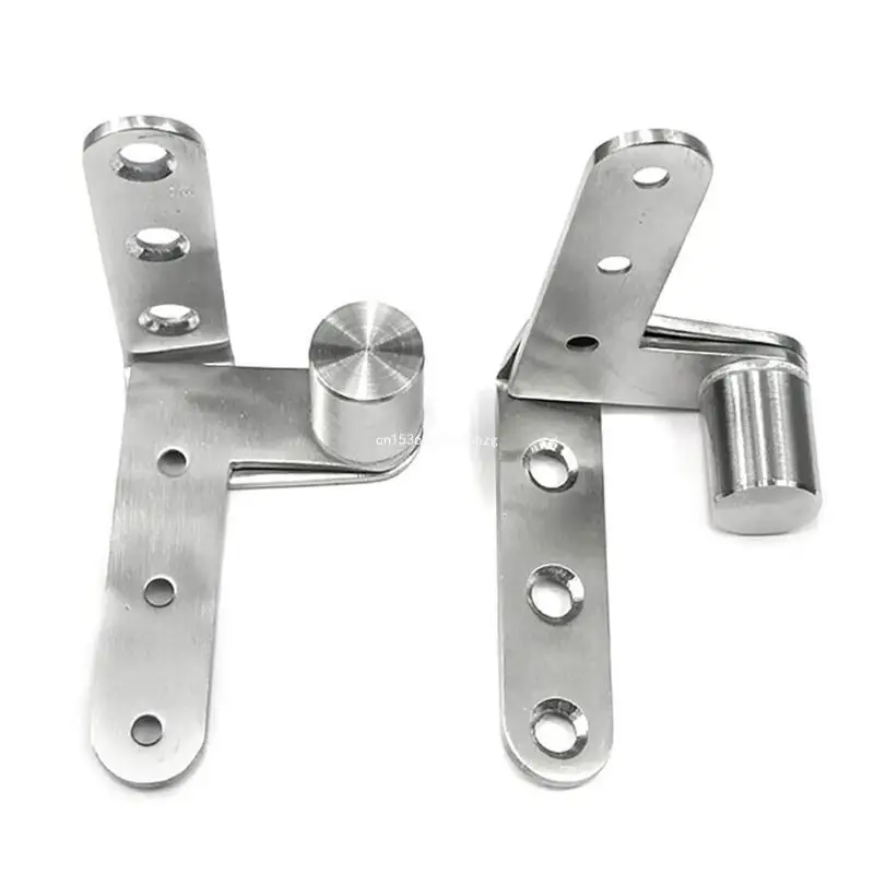 Stainless Steel Door Hinges Heavy Duty Pivoted Hinge Adjustable for Gap Shaft Up and Down Door Hinge Silent Dropship