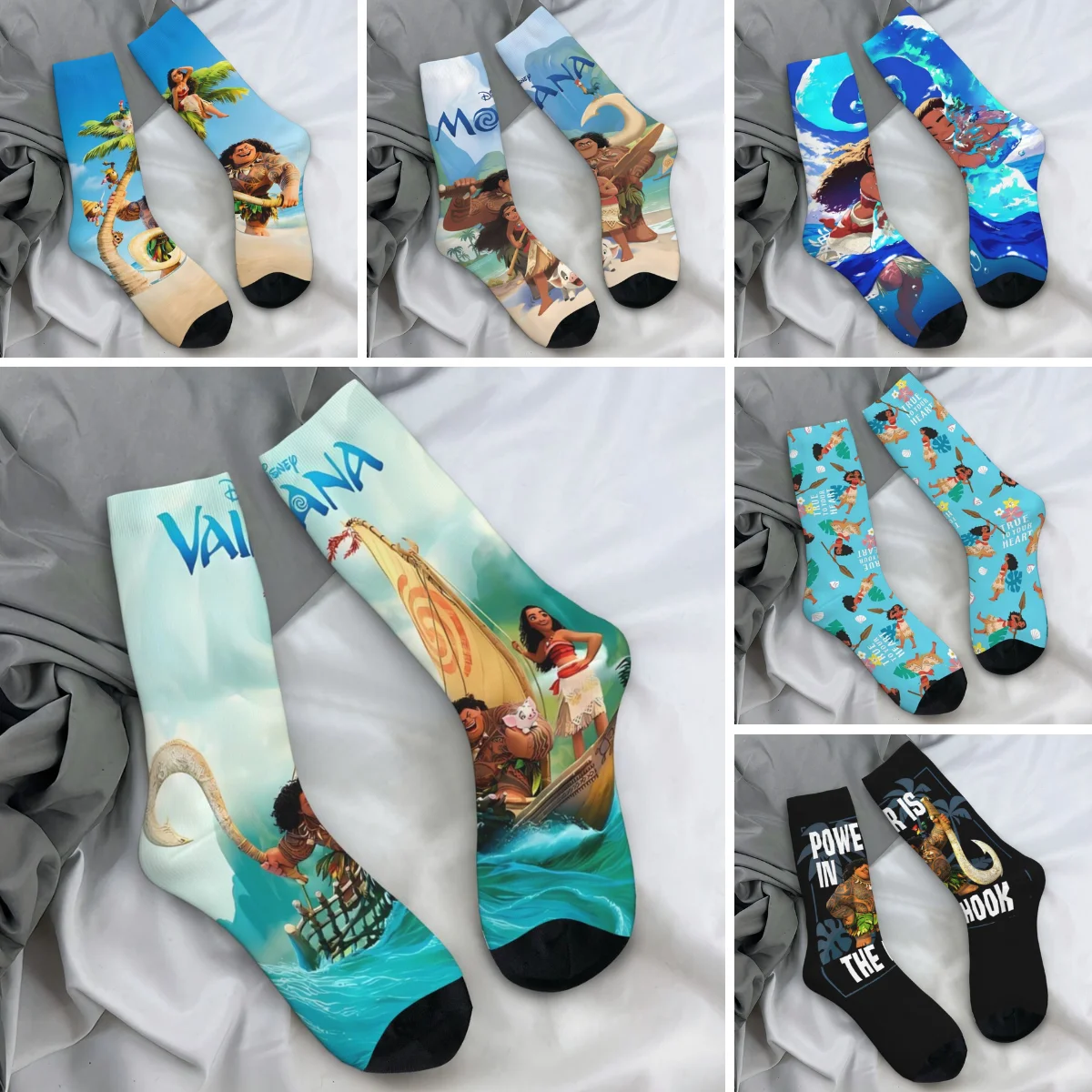 

Movie Moana Maui Friendship (6) Stockings Custom Korean Socks Autumn Anti Skid Socks Women Men Outdoor Sports High Quality Socks