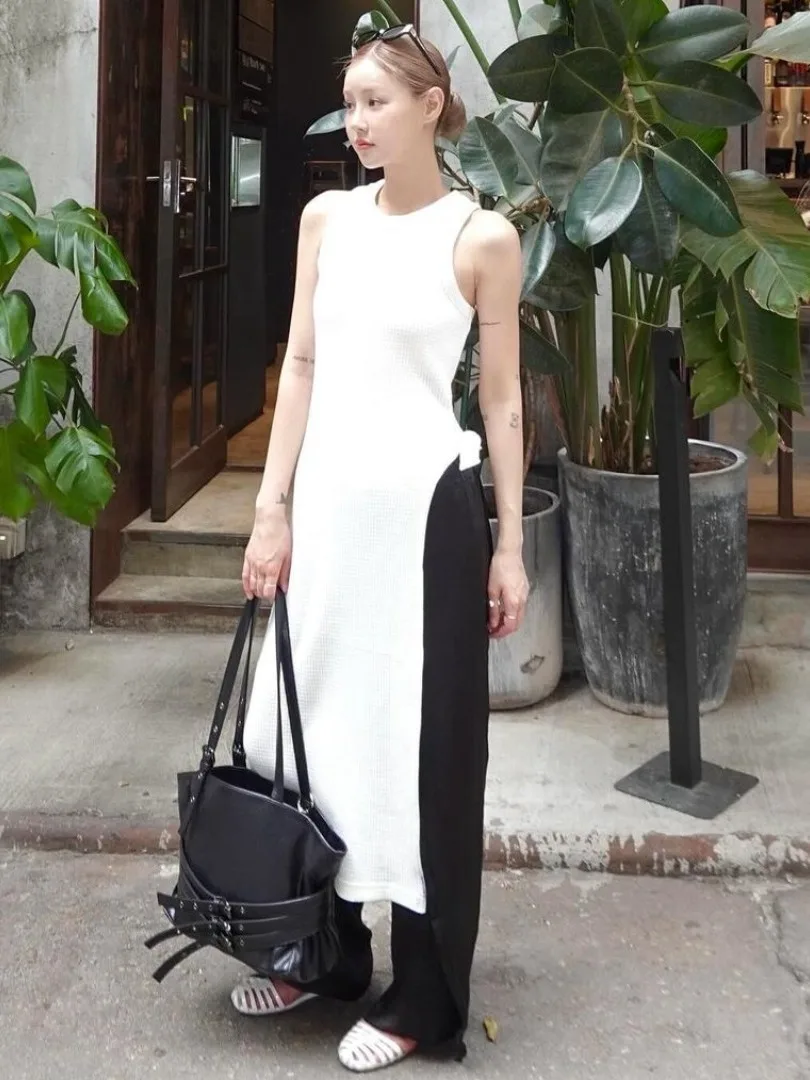 

Женский жилет с разрезом на талии Dr, летняя новинка, индивидуальная многослойная длинная юбка по индивидуальному заказу, удобная средняя веса