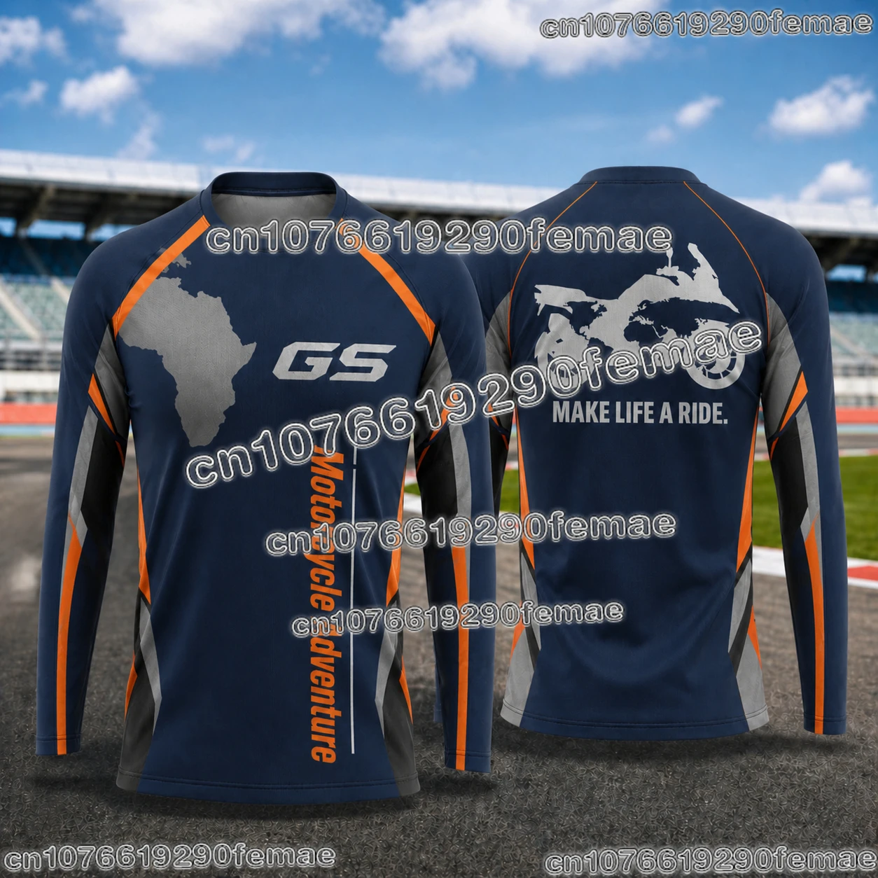 Camiseta de Manga Larga para Motociclismo GS Adventure, Ropa Transpirable para Fanáticos del Turismo de Aventura