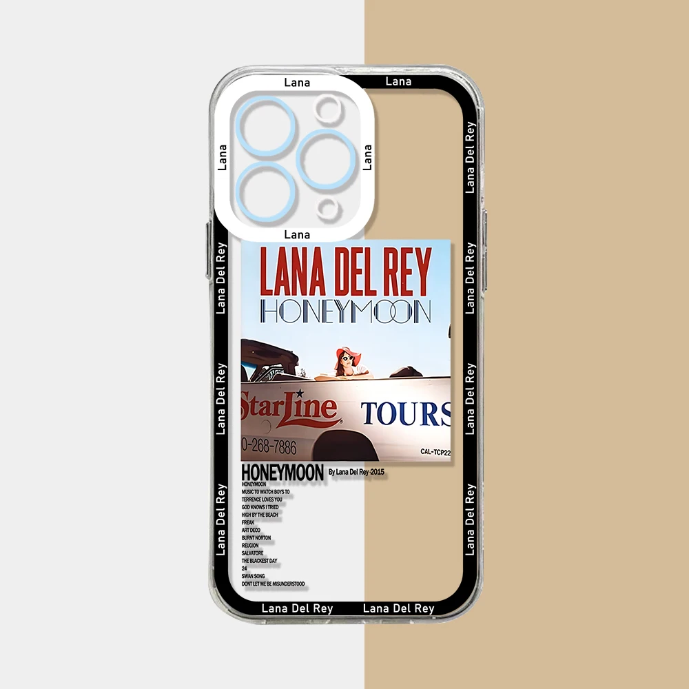 Lana Del Rey  Phone Case For Xiaomi Redmi Note 13 12 12C 11 10 10C 13C 10s 9 9s 9A 9T 9C 8 7 Pro Max 4G 5G Transparent Cover