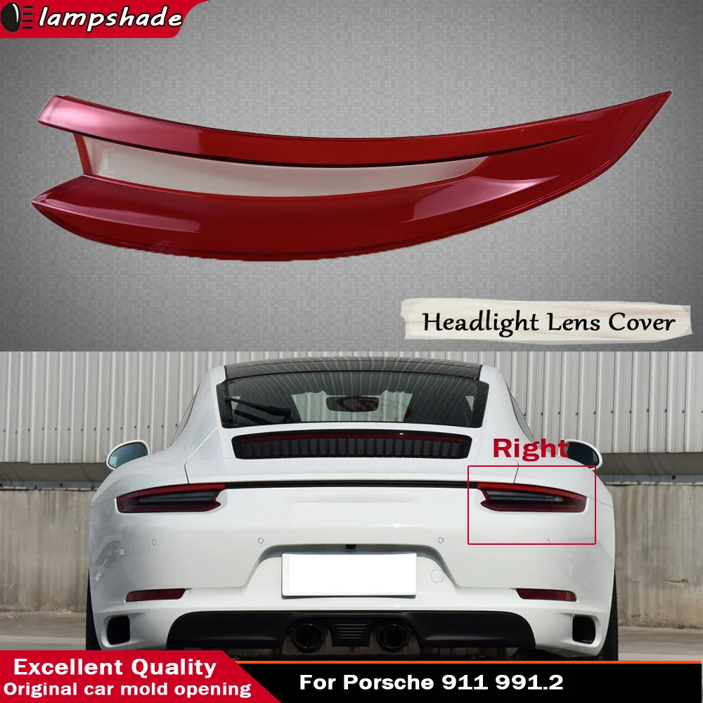 

For Porsche 911 991.2 Car Accessories Rear Taillight Shell Tail Lamp Cover Brake Lights Mask Replace Original Lampshade
