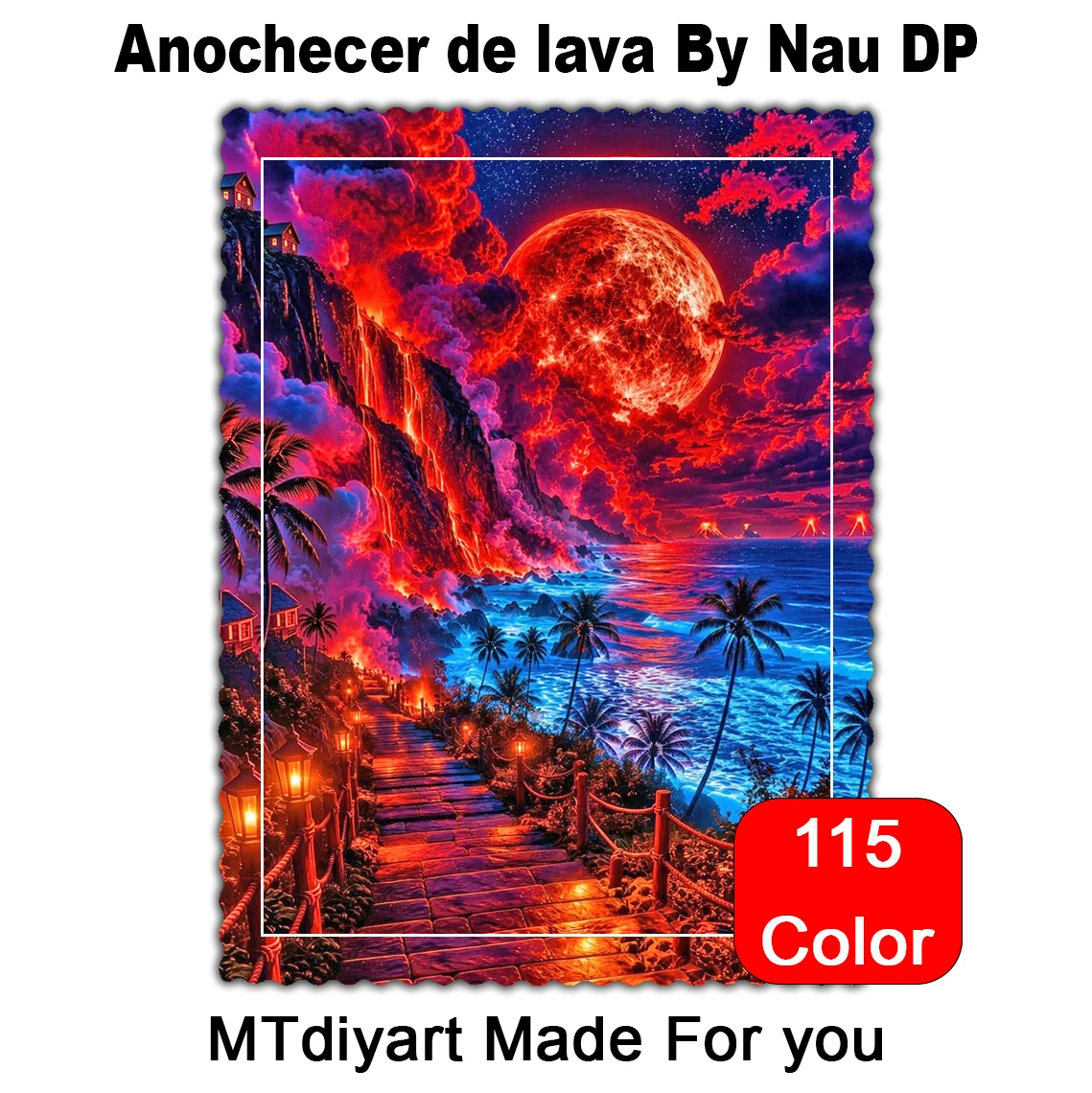 Anochecer de lava By Nau DP 115 Colors 50x70 70x100 Diamond Painting - AliExpress 15