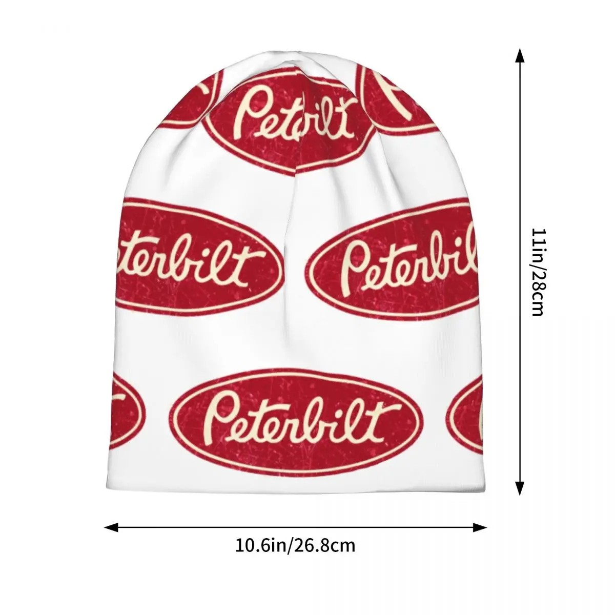 Peterbilt Truck Racing Vintage Warm Knitted Cap Hip Hop Bonnet Hat Autumn Winter Outdoor Beanies Hats for Unisex Adult