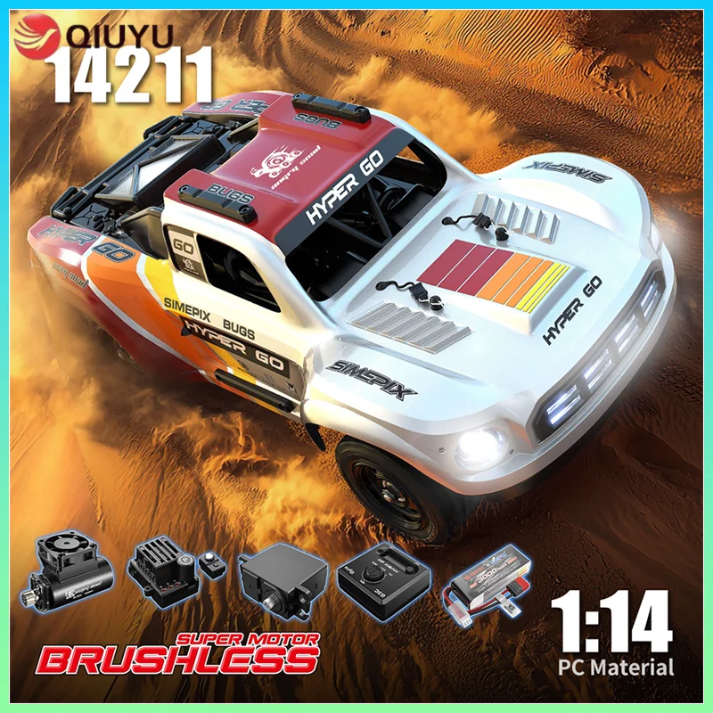 

New Mjx14211 1:14 Brushless Motor 45a Independent Electric Adjustment 70km/H (3s) Metal Gear Monster Remote Control Car Toy Gift