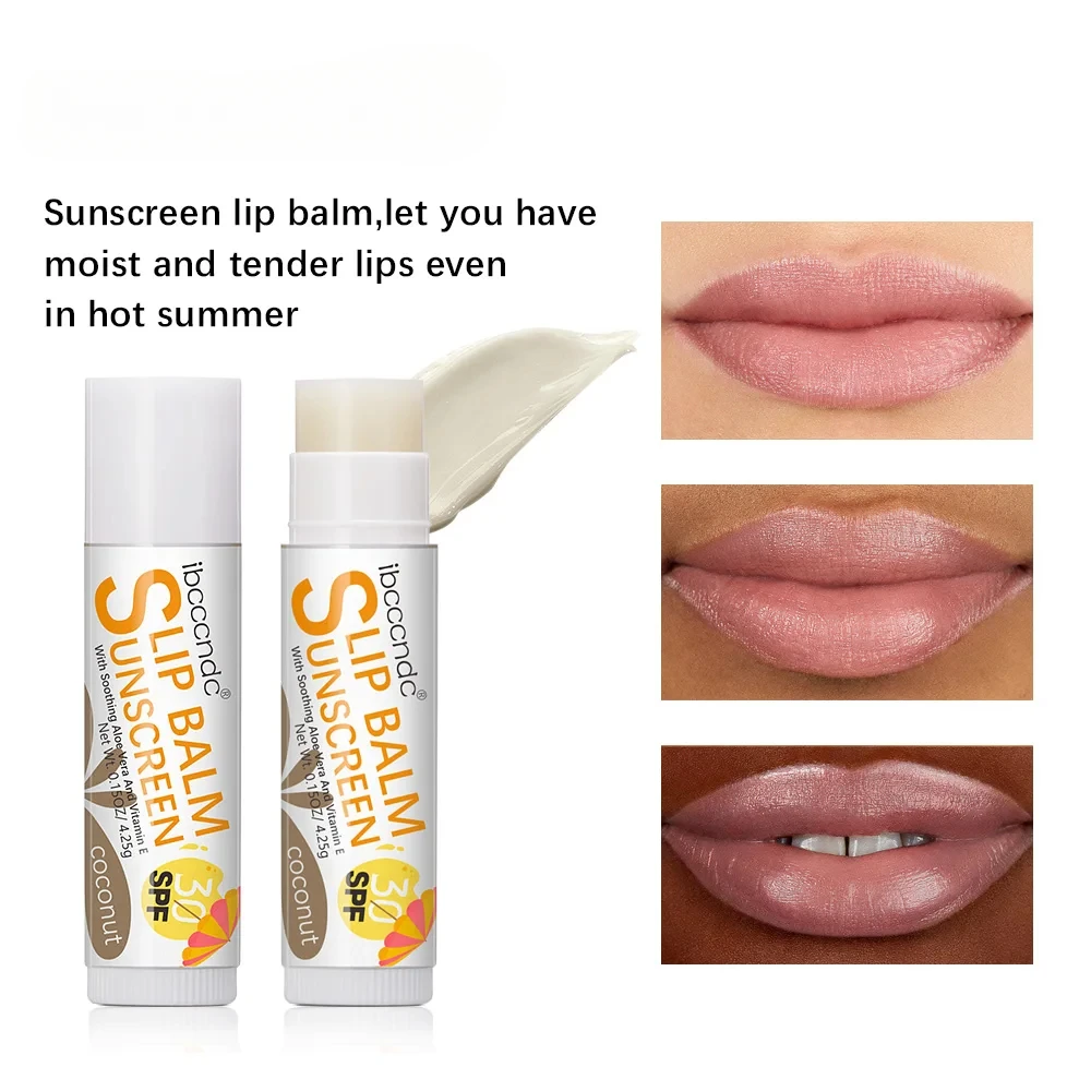 Novo protetor solar bálsamo labial spf30 hidratante protetor solar labial para proteger tamanho de viagem protetor solar para lábios acalma e hidrata os lábios sol