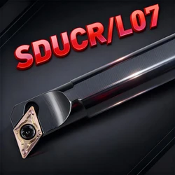 Porta-ferramentas de torneamento interno S10K-SDUCR07 S12M-SDUCR07 S16Q-SDUCR07 S20R-SDUCL07 Boring Bar DCMT Carbide Insert CNC Cutting Tool