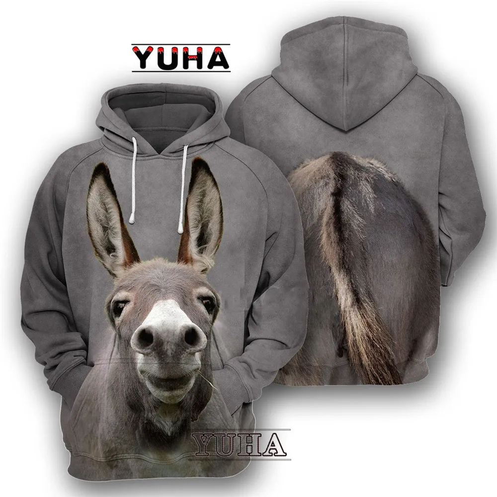 Sudaderas con capucha de animales para hombre, ropa con estampado 3D de Lobo/mapache/gato, parte delantera y trasera, Jersey informal, estilo