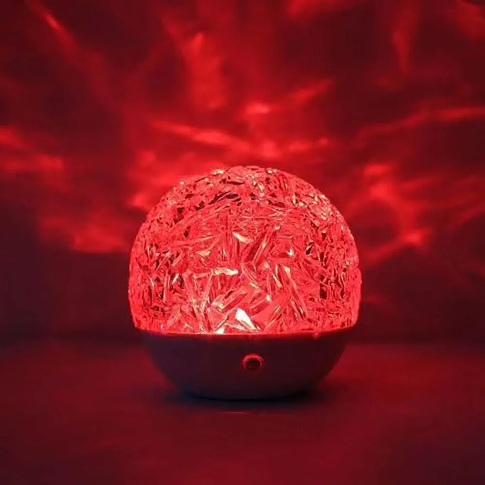 New Water Ripple Projection Lamp LED Spherical Night Light RGB Rotating Atmosphere Light for Restaurant Bedroom Decoration gift