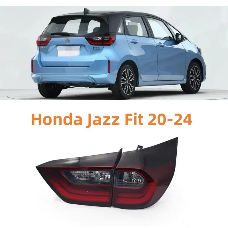 

Для Honda Jazz Fit 2021 2022 2023 2024 Автомобильный левый и правый задний стоп-сигнал снаружи внутри заднего бампера задний фонарь Reft противотуманный фонарь