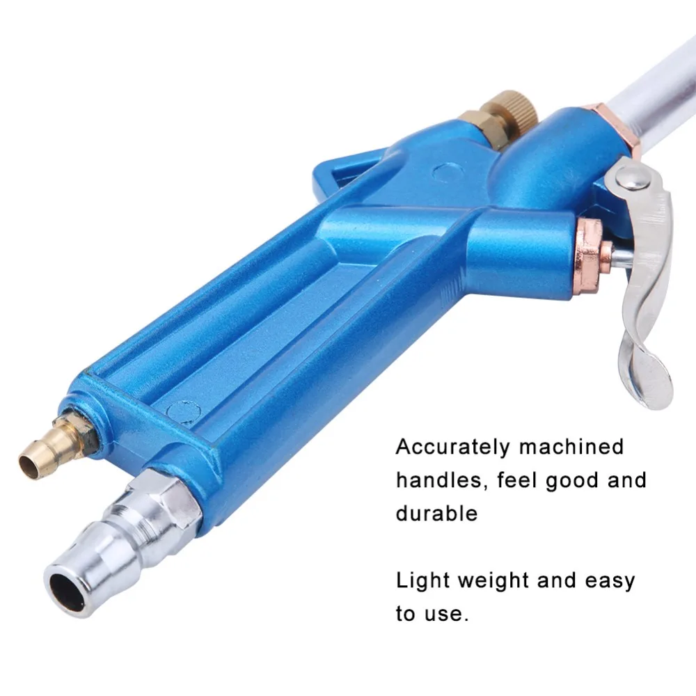 2pcs Lengthened Nozzle Pneumatic Air Duster Heavy Duty Bending Design Pneumatic Blow Gun Bending Air Blower