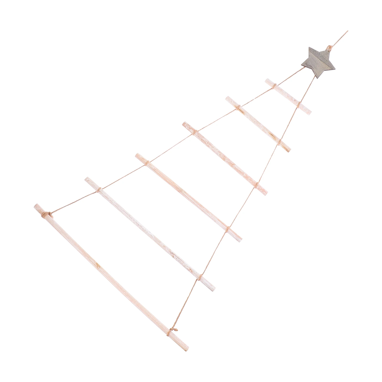 

Creative Wooden Christmas Branch Hanging Decoration Wall Mount Rope Tree Shelf Holiday Home Party Xmas Wood Decor Rack Hanging