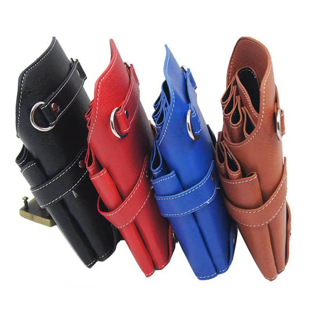 Generous Capacity Hairstylist Scissor Bag Tool Organizer Waist Pouch Holds Scissors Combs Clips All Essential Salon Tools Black