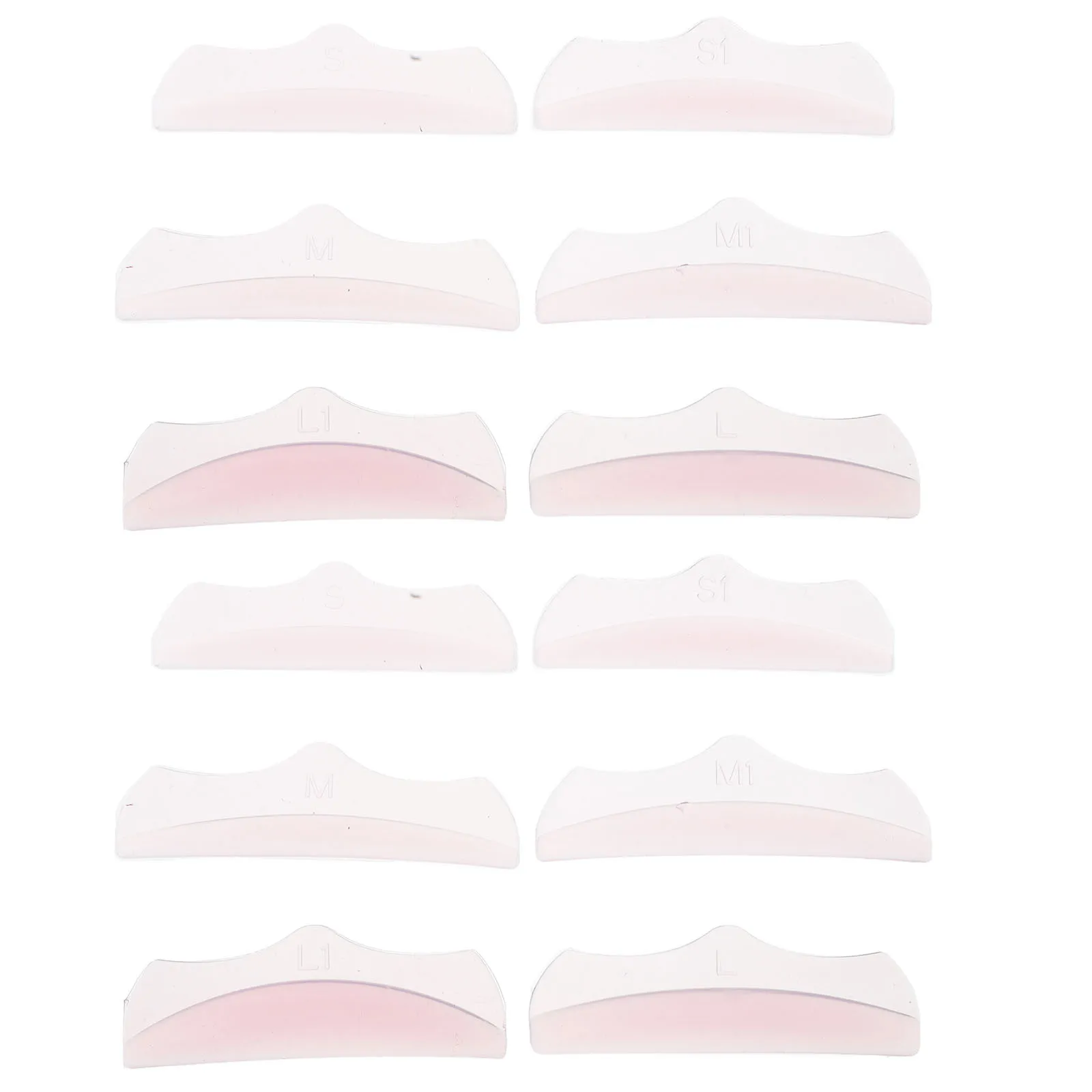 

6Pairs Silicone Lash Lift Pads Eyelash Curl Soft Adhesive Lifting Shields Lash Perm Curling Tool Pads Reusable