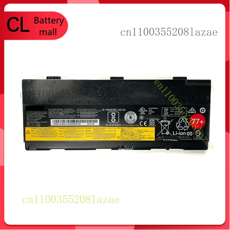 

НОВЫЙ аккумулятор 11,4 В 90 Втч 77+ 00NY493 для ThinkPad 00NY492 SB10H45077 01av477