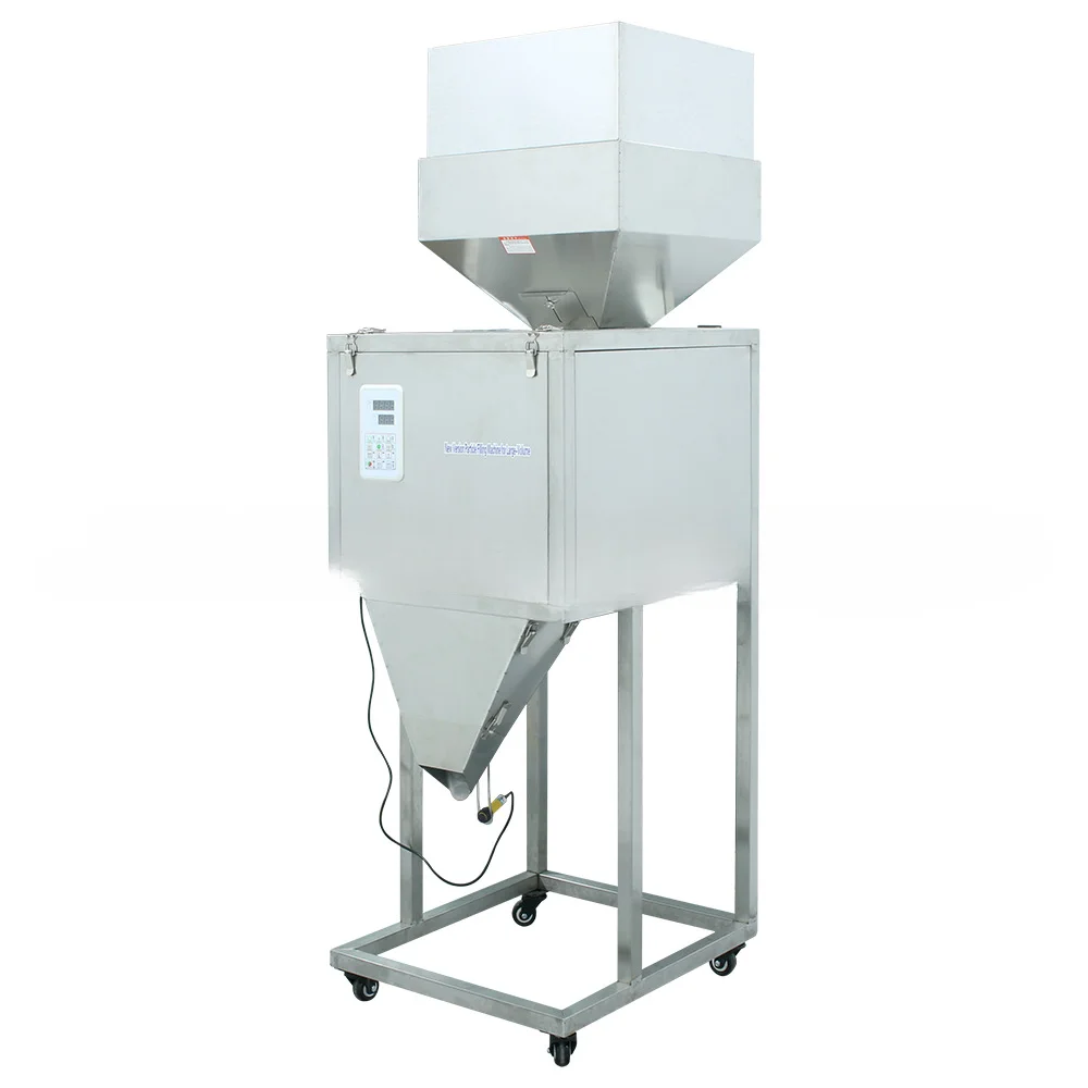 Vertical large automatic powder granule weighing type packing machine, nut diatom mud traditional Chinese medicine