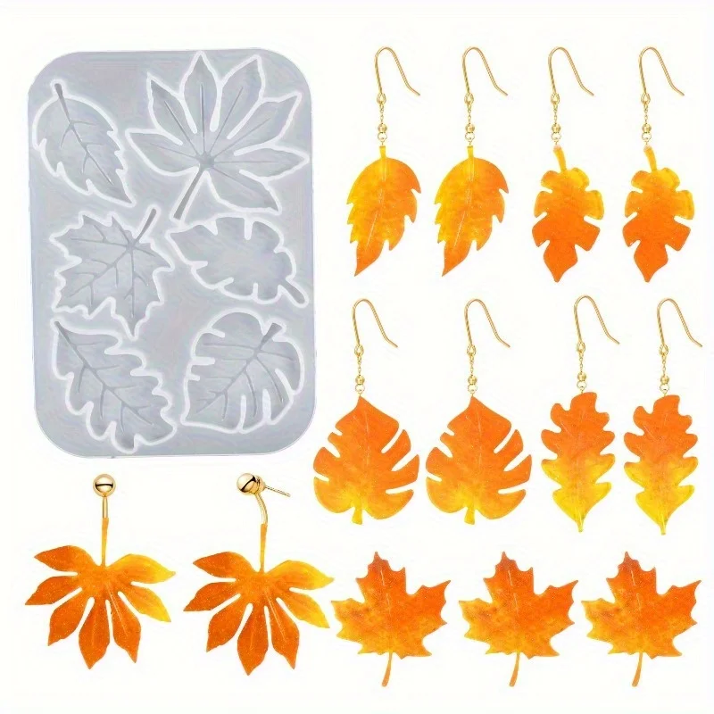 1 DIY Maple Leaf Jewellery Mould for Epoxy - Jewellery Making, Pendant, Keychain Silicone Mould Jewellery Making Supplies