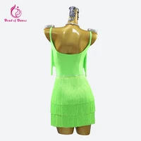 Robe de danse latine élégante pour femme, tenue de compétition, costume de bal américain, vêtements de cabaret, costume de salle de bal, tenue de danse samba sexy pour fille 4