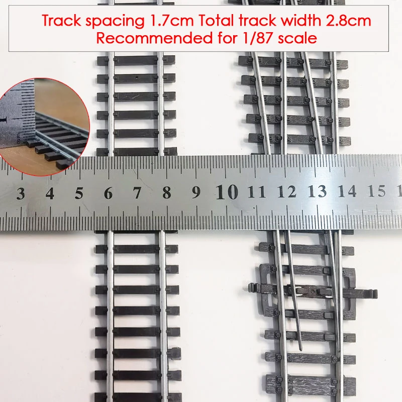 2個 1/87 HOスケール 電化線路 メタル製 鉄道模型 砂場レイアウト用