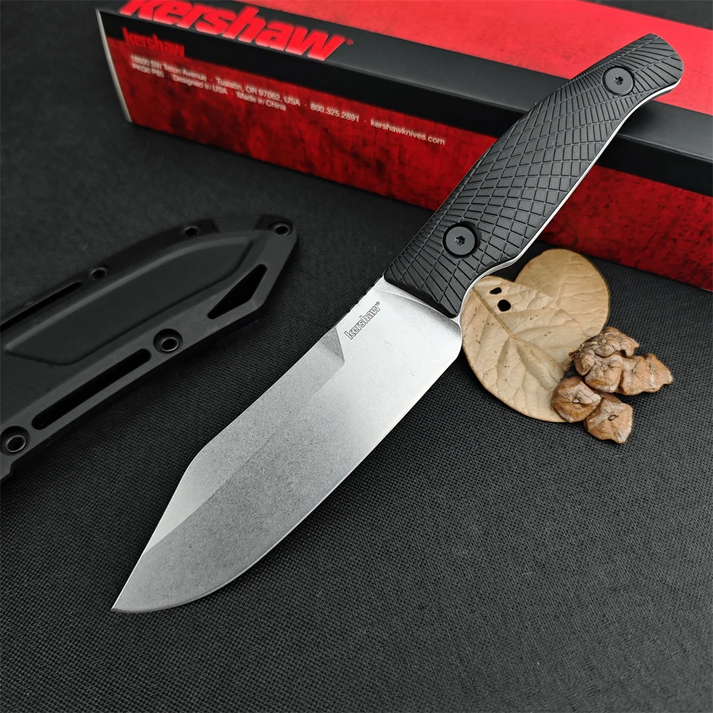 KS 1083 Fixed Blade Knife D2 Blade Nylon Fiber Handle High Quality Knife Outdoor EDC Survival Camping Hiking Hunting Tool