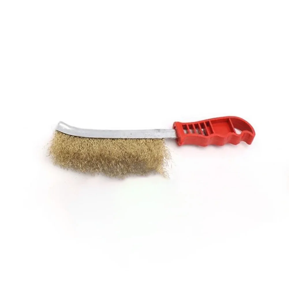 

Knife-shaped Steel Wire Brush With Handle Metal Cleaning Brush Stainless Steel Gap Rust Removal Derusting Polishing Hand Tool