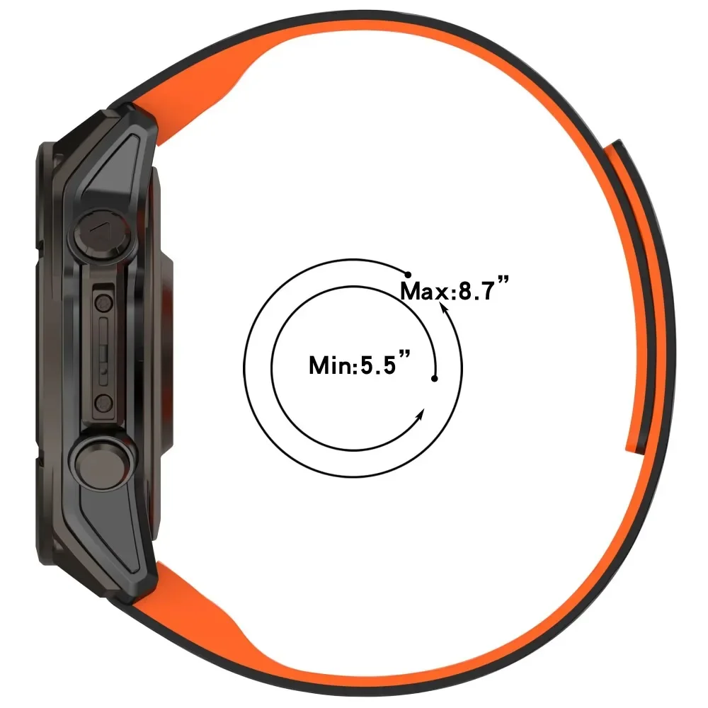 Quick Fit 20mm 22mm 26mm Magnetic Silicone Strap for Garmin Fenix 9 Pro/9/8/7/E Bracelet Wristband for Garmin Quatix 8/Tactix 8