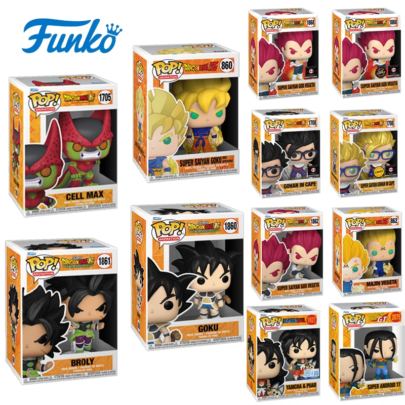 Figura Funko Pop de Dragon Ball, Modelo de Anime Original, Decoración de Escritorio, Coleccionable de Moda, Regalo para Fiestas