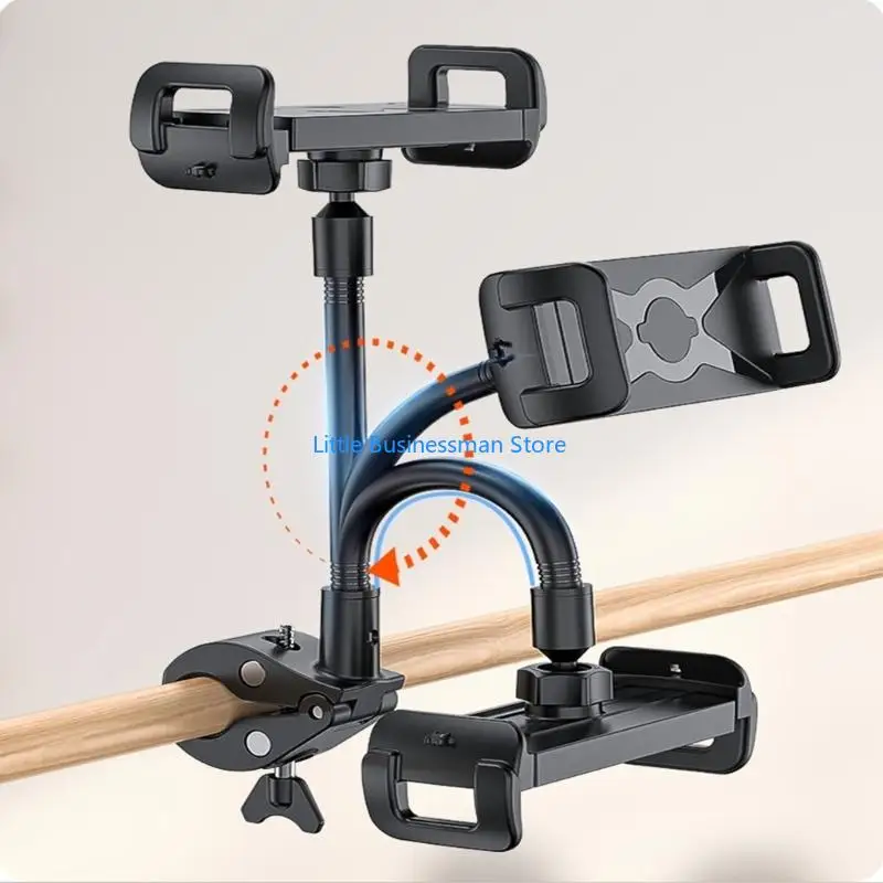 Heimtrainer Schwanenhals Telefon Halterung Rotierenden Telefon Halter Halterung Klemme Halter M76A – Detail 2