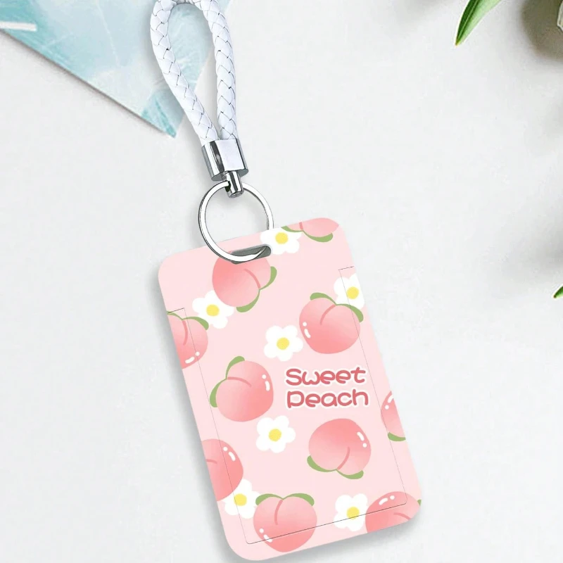 Cute Style Vertical High Value Student Card Holder with Lanyard Suitable for Canteen, Factory Badge, Subway and Access Control