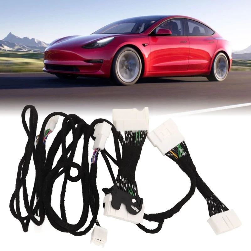 For Model 3 2022 Audios Inactive Activation Wire Harness Cable 8 to 14 Line Accessories Lossless Sound Speaker Durable