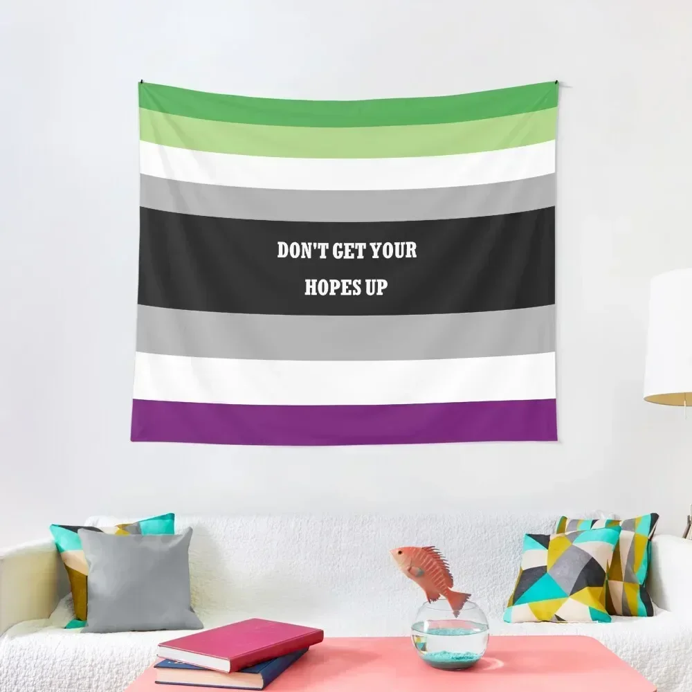 

Don't get your hopes up AroAce Flag Tapestry Decor For Room Decoration Pictures Room Wall Wall Deco Decor Home Tapestry