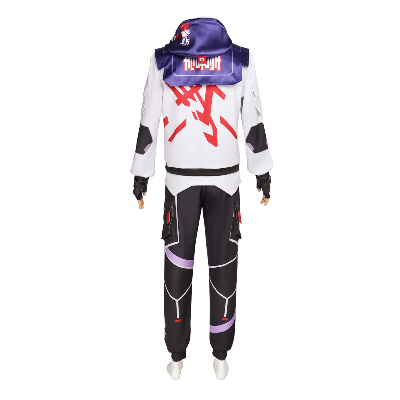 Disfraz de Cosplay de Valorant ISO para hombre, conjunto de uniforme de combate, Sudadera con capucha, pantalón, chaleco, guantes, traje de lujo para fiesta de Halloween