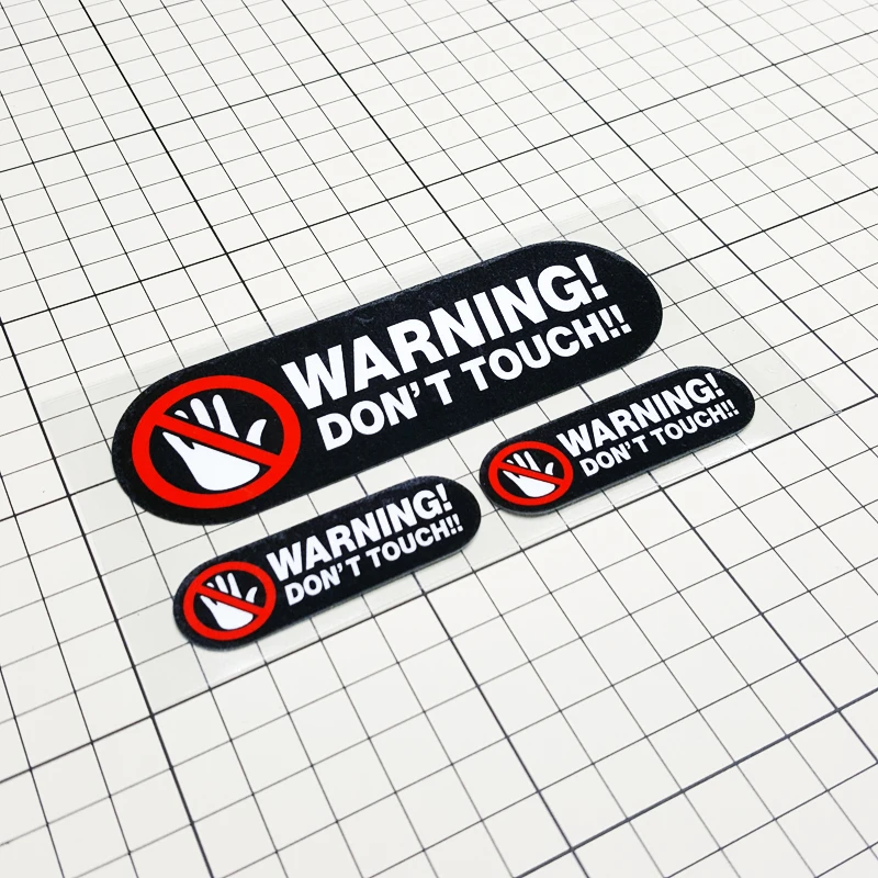 Car Warning Sticker Vinyl Decal Waterproof Auto Accessories for Body Window Windshield Bumper Scratch Cover Decor