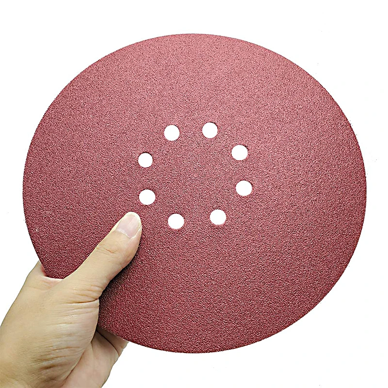 225mm 9inches 8 Hole Wall Sander  Sandpaper Woodworking Metal Grinding Disc Abrasive Polishing Tool 40-2000 Grit Sanding Discs