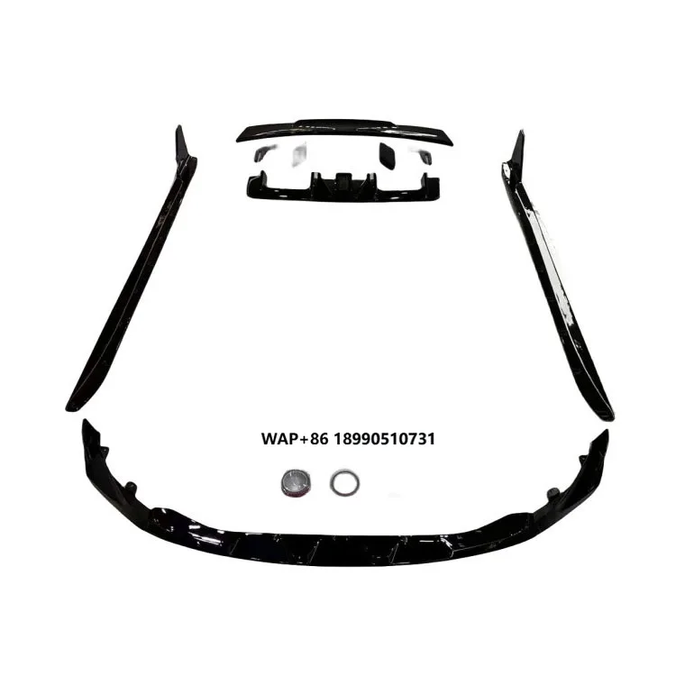 

Auto Parts G80 MP Black Knight Style Bumper Side Skirts Front and Rear Lips Rear Spoiler Body Kit for G80