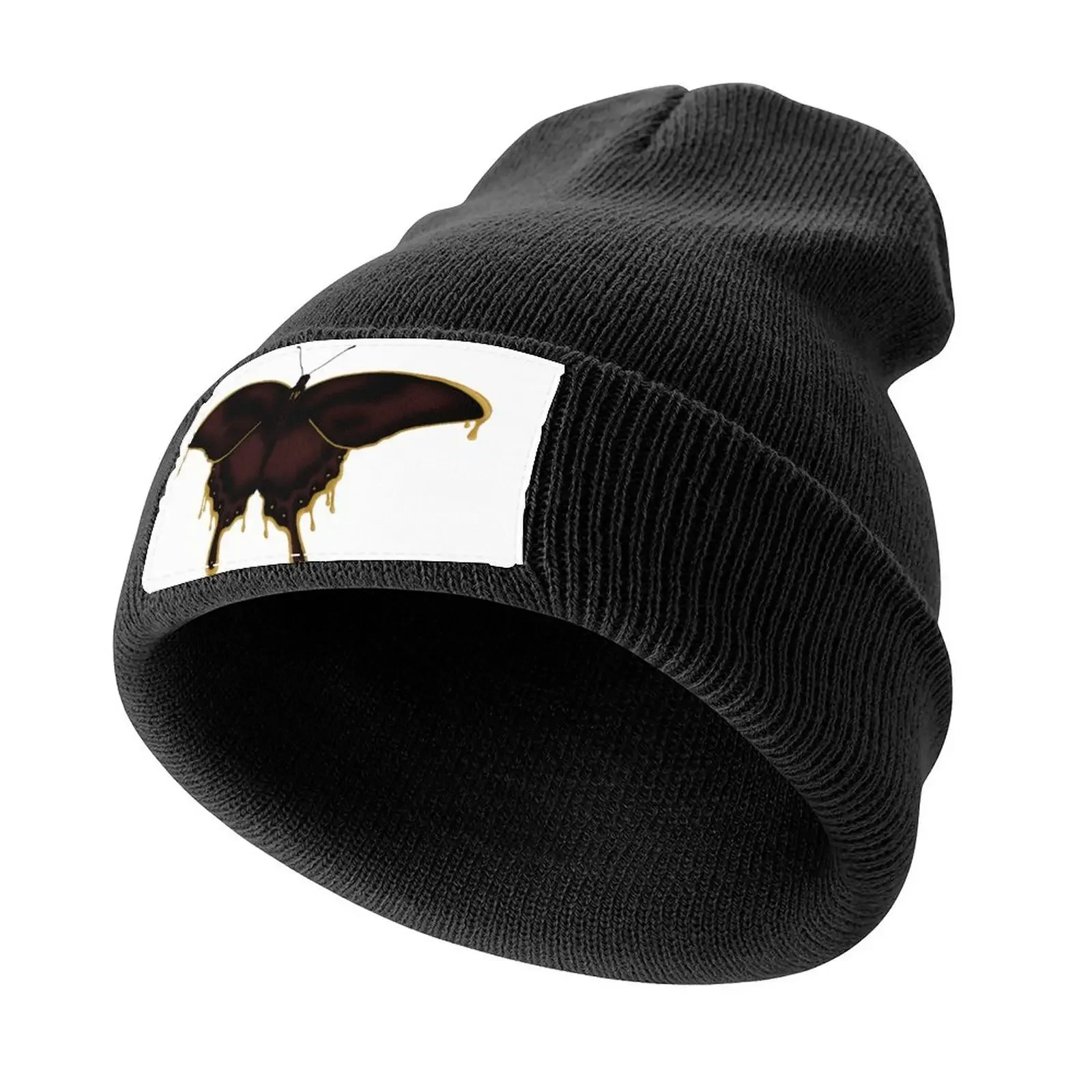 

Halsey IICHLIWP butterfly gold drip Knitted Cap tea Hat Thermal Visor Rugby party Hat Caps For Men Women's