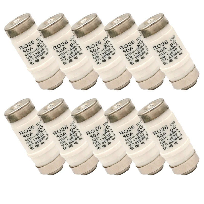 10Pieces D0 Type Fuses Insert Neozed Fuses Insert 16A/25A/32A/63A/50A 400VAC Drop Shipping
