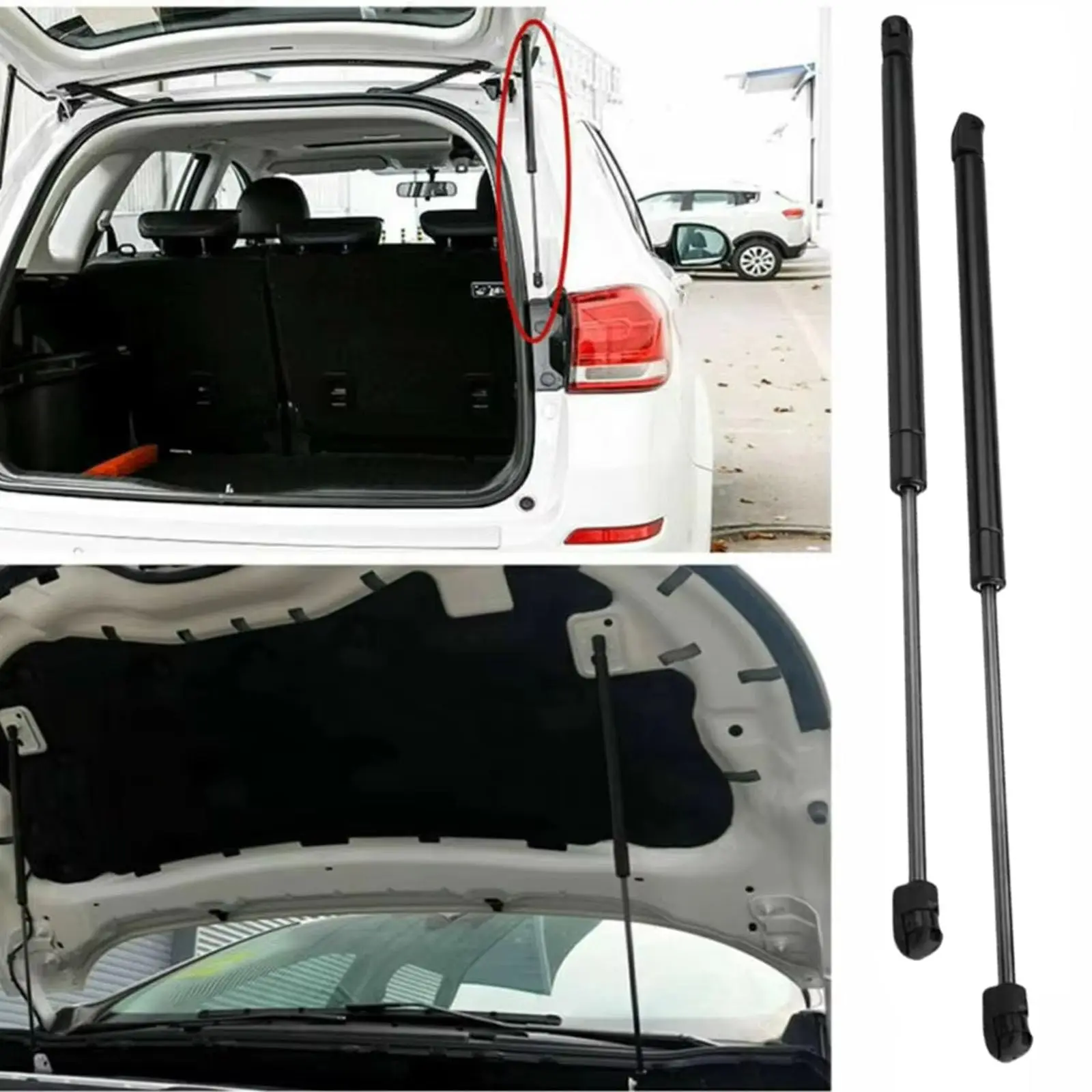 

2 шт., газовые стойки задней двери багажника автомобиля, опорные стержни 904504EA0A для Nissan Qashqai J11 MK2 2013-2022 90450-4EA0A