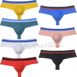 Hipster Top Men's Cotton Skimpy Boxer Briefs Underwear Male Pouch Thong Shorts 1/3 Buttocks