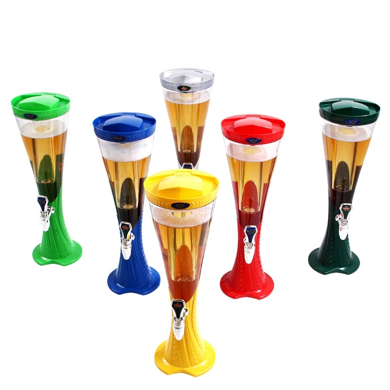 PlumWheat-Beer Tower, Beverage Juice Dispenser, Party Bar, Home Champagne, 3 Liters