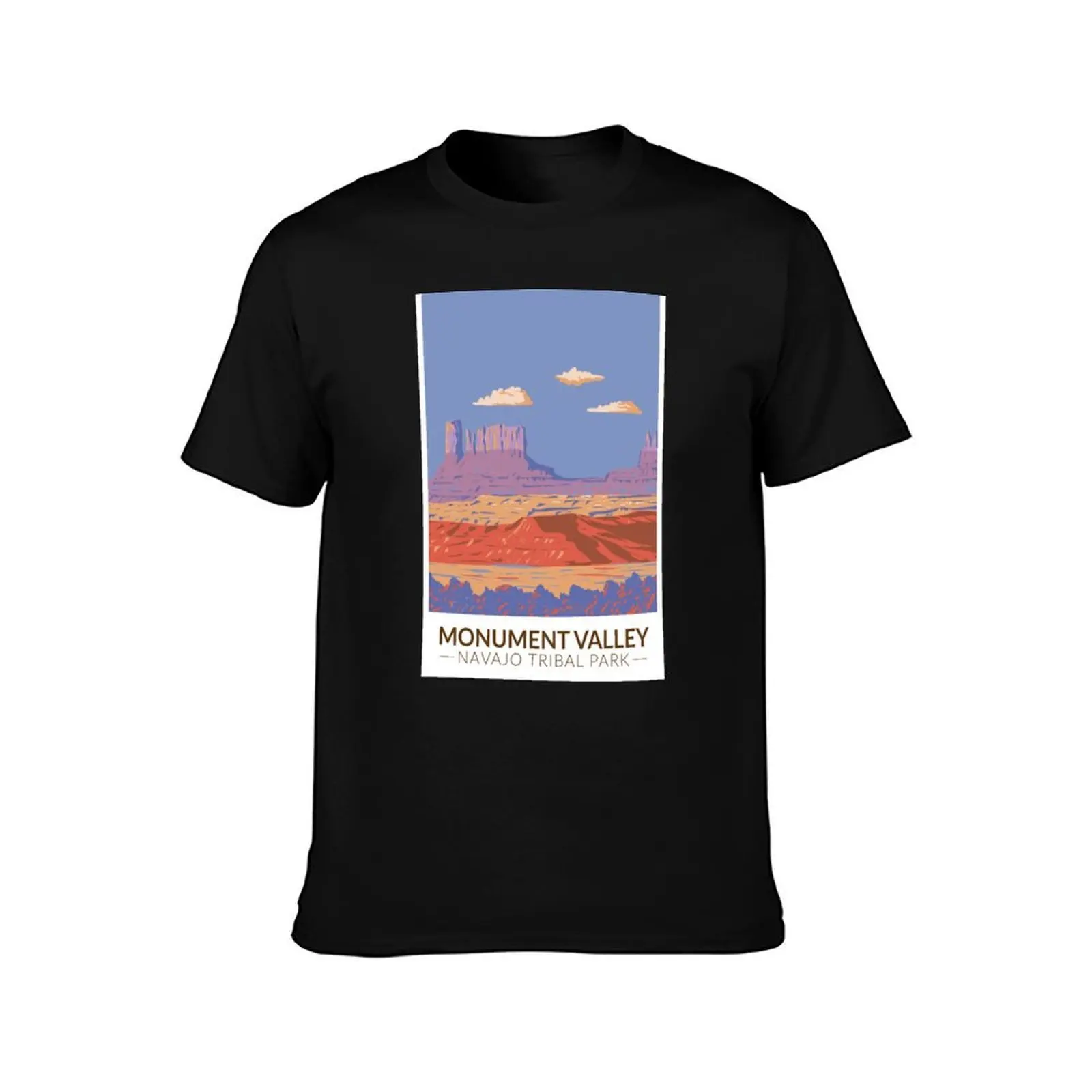 Monument Valley Navajo Tribal Park Travel Art Vintage T-Shirt Anti-Perspiration Workout Top T-Shirt