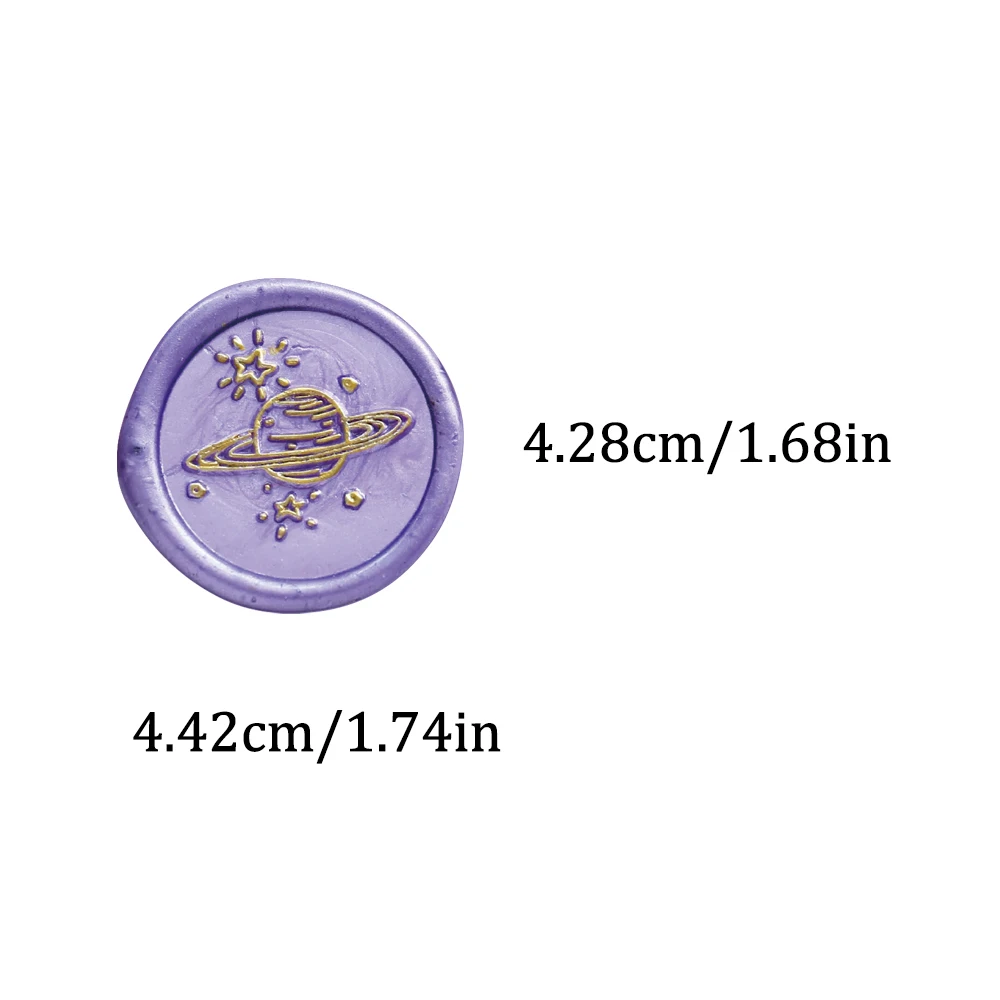 64 قطعة الرجعية الكلاسيكية الشمع ختم الفن ملصقات مقاوم للماء بولي كلوريد الفينيل ندفة الثلج فراشة الحب القمر لتقوم بها بنفسك جراب هاتف سجل القصاصات المغلف #3