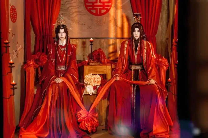 Wanning Halloween Chu Mo Ran Wei Wuxian Lan Wangji Versatile Brilliant Wedding Costume COS Costume/Can Show Jun's Illness Erha